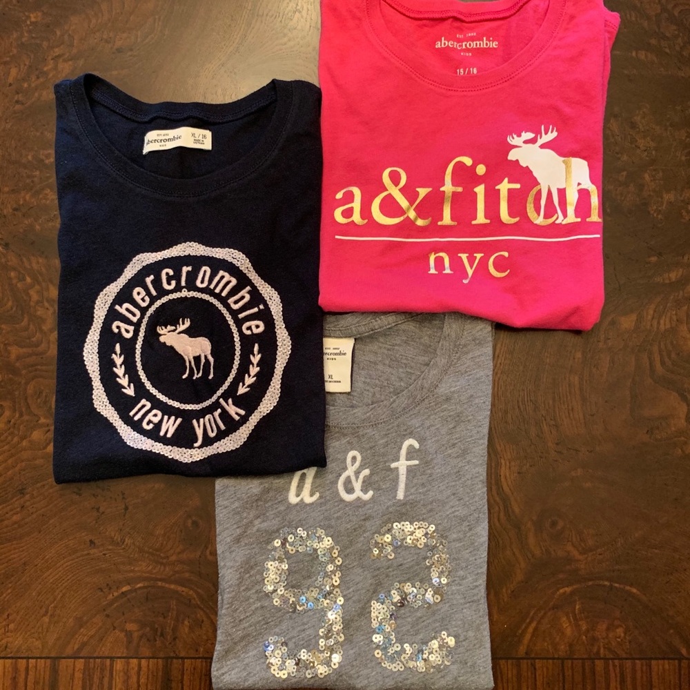 Abercrombie Kids | 3 girls fitted t-shirts